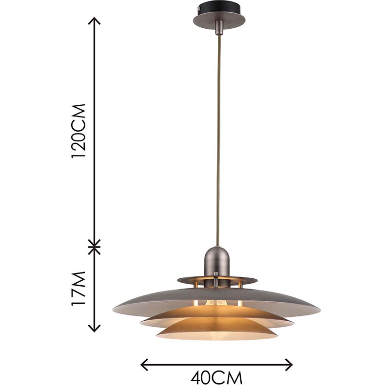 Nordic Round Light Houkutteleva kattokruunu Louvre Riippuvalaisin Korkeussäädettävä pelti E27