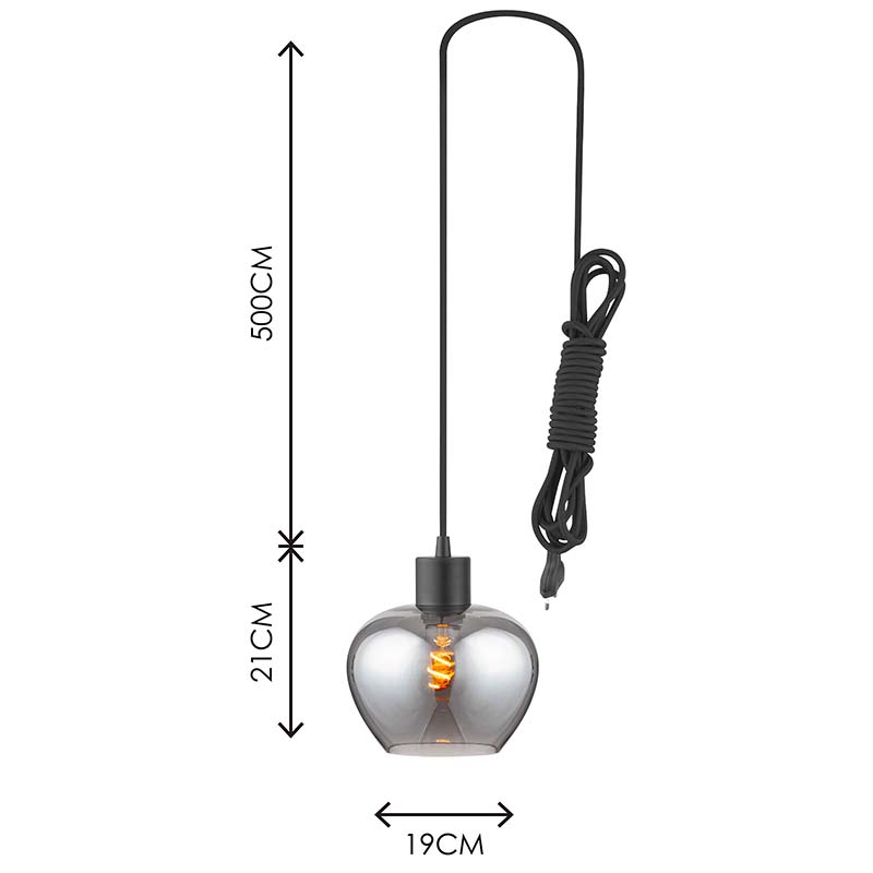 Modren Elegant Light Kelly Kattokruunu Täysi Smoke Glass Säädettävä Ikkuna Riipus valokoukku E27