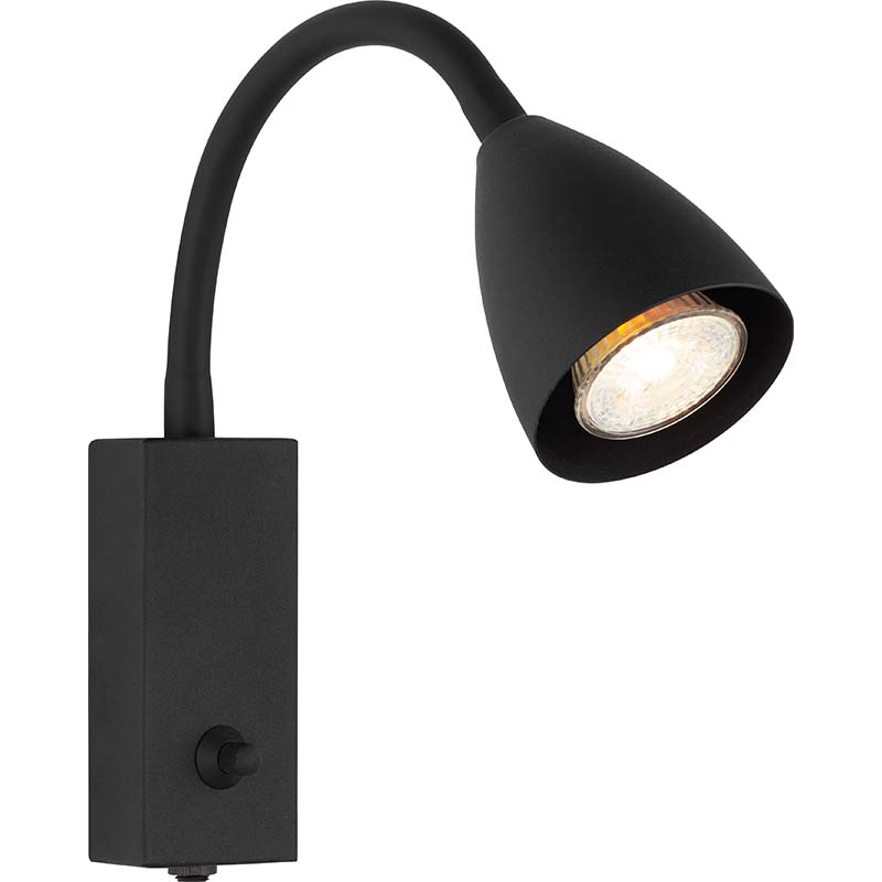 Nordic Modern Seinä Spot Light Kodin koristevalaisin Flex Arm Sand Black GU10 Dim