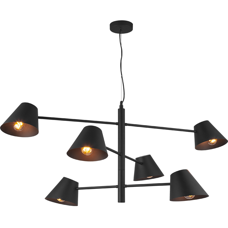 Nordic Modern Simple Light, jossa kolminkertaiset kääntövarret säädettävät kattovalaisimet 6lys E27