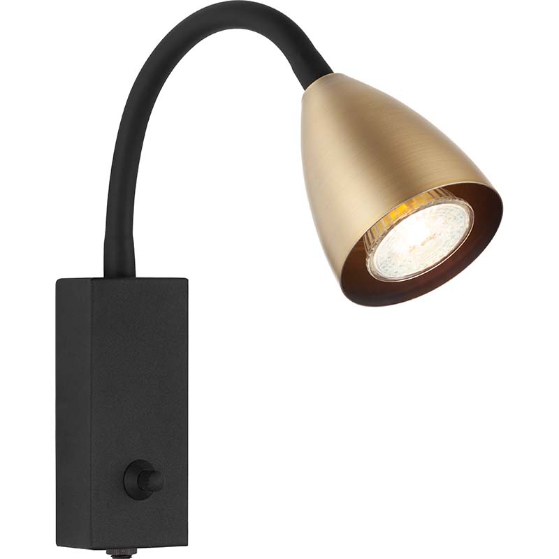 Nordic Modern Seinä Spot Light Kodin koristevalaisin Flex Arm Sand Black GU10 Dim