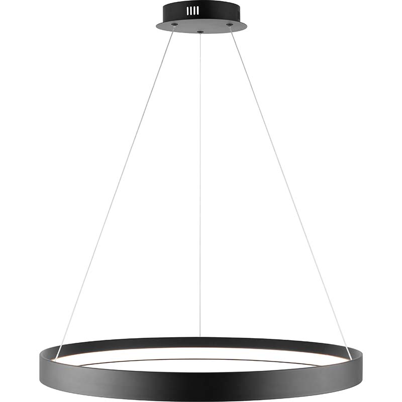 Moderni LED Taklampe Sandy Black riippuvalaisin Halk.61,5cm DIM RF-kaukosäätimellä