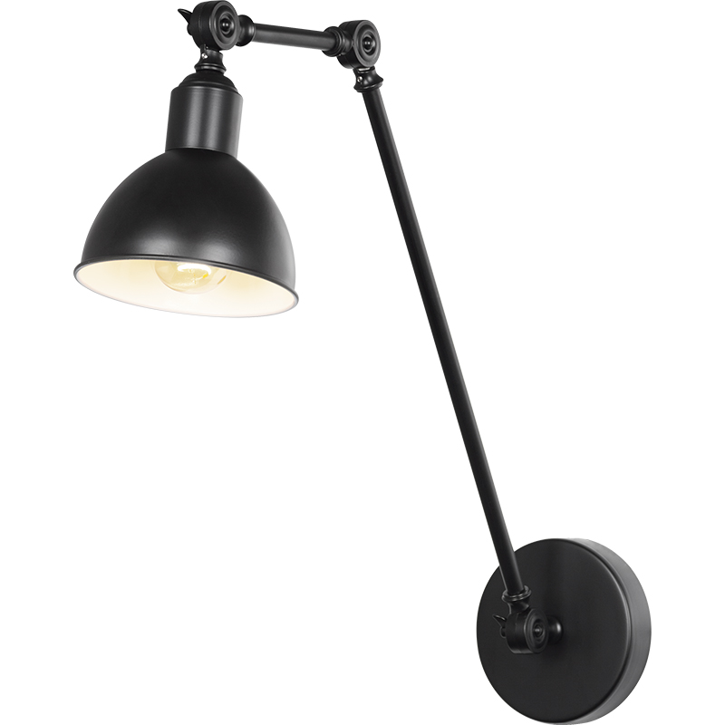 Moderni teollinen muotoilu, kierrelokerot käsivarren seinävalaisimessa Creative Wall Light E27