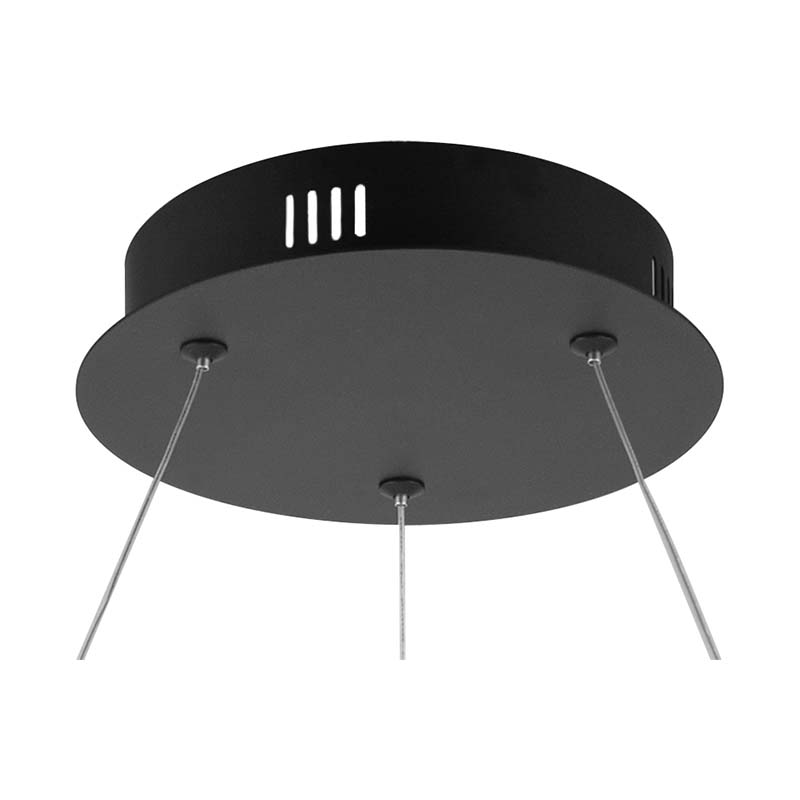 Moderni LED Taklampe Sandy Black riippuvalaisin Halk.61,5cm DIM RF-kaukosäätimellä